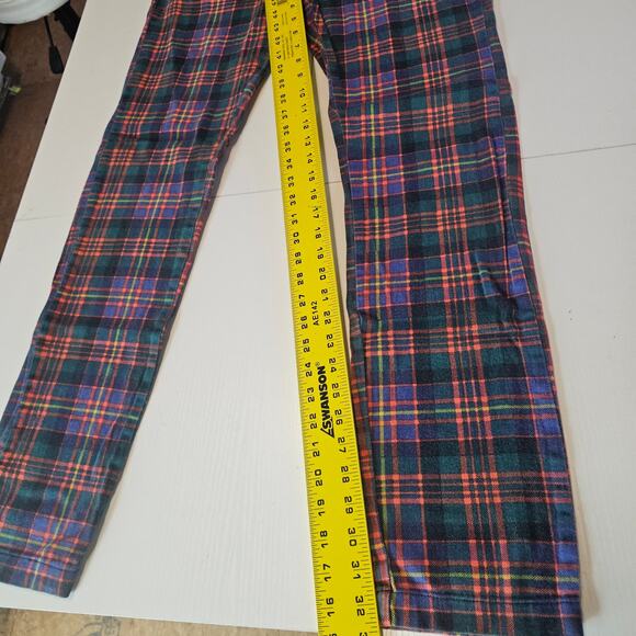 Urban Outfitters Plaid Green High Waist Tapered Pant Women's M 3726 - Picture 7 of 11